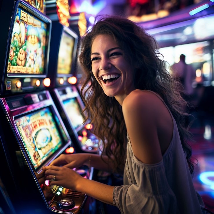 Tampilan promo hijau pada layar ponsel